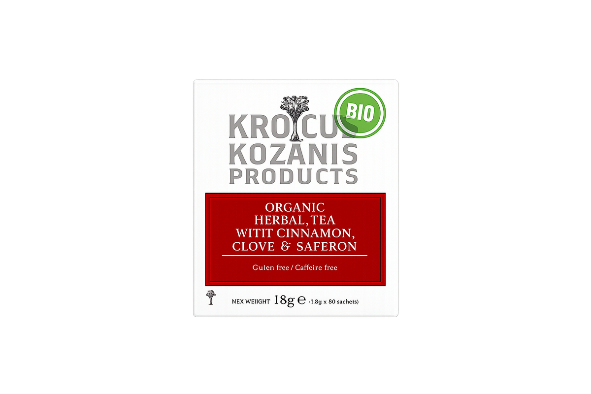 Organic Krocus Kozanis With Cinnamon and Cloves