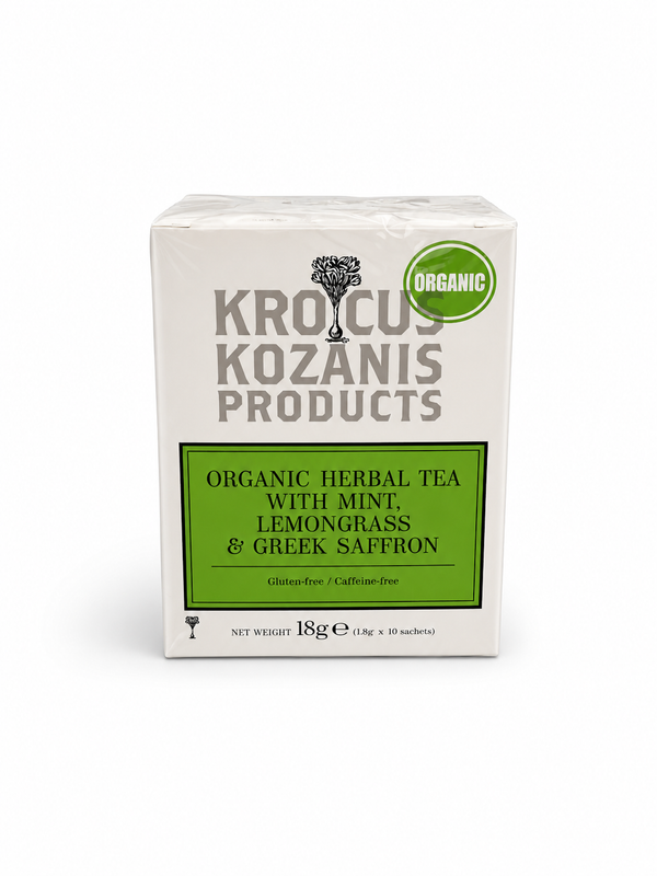 Organic Krokus Kozanis With Mint And Lemongrass
